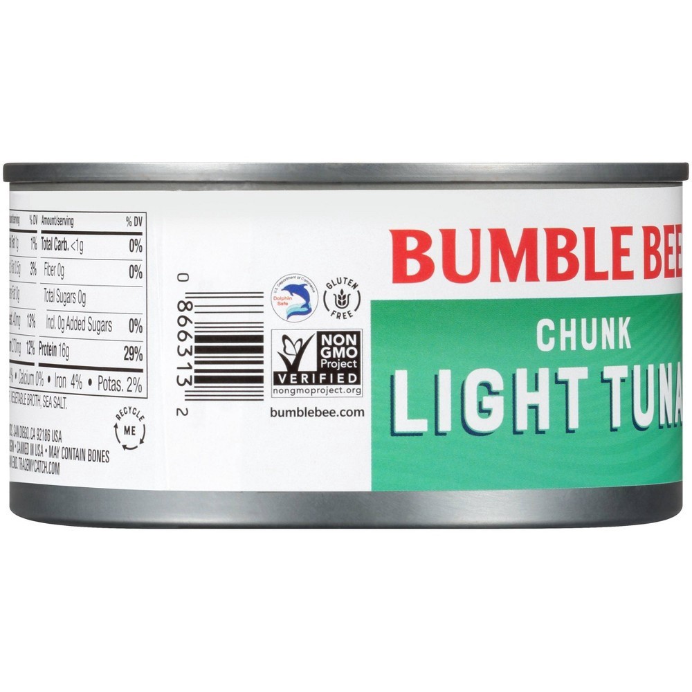 slide 3 of 4, Bumble Bee Chunk Light Tuna in Water, 12 oz