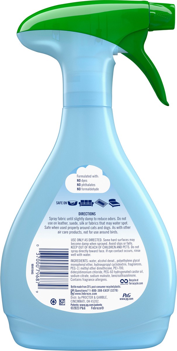 slide 2 of 3, Febreze Fabric Refresher, Pet Odor Eliminator, Lightly Scented, 16.9 oz