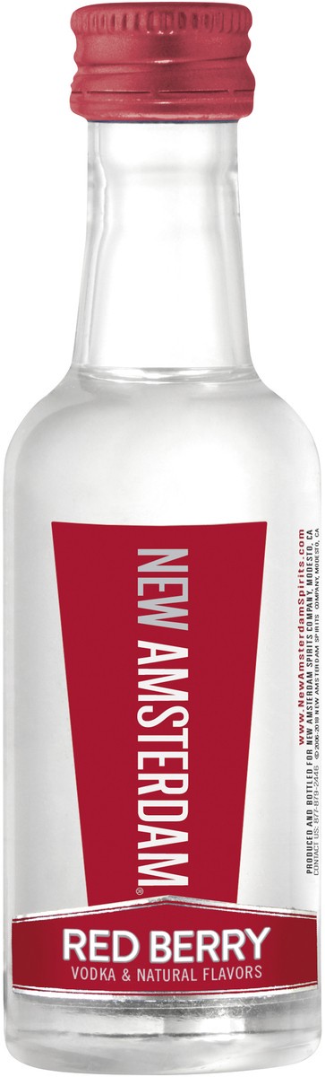 slide 2 of 2, New Amsterdam Red Berry Vodka, 50 ml