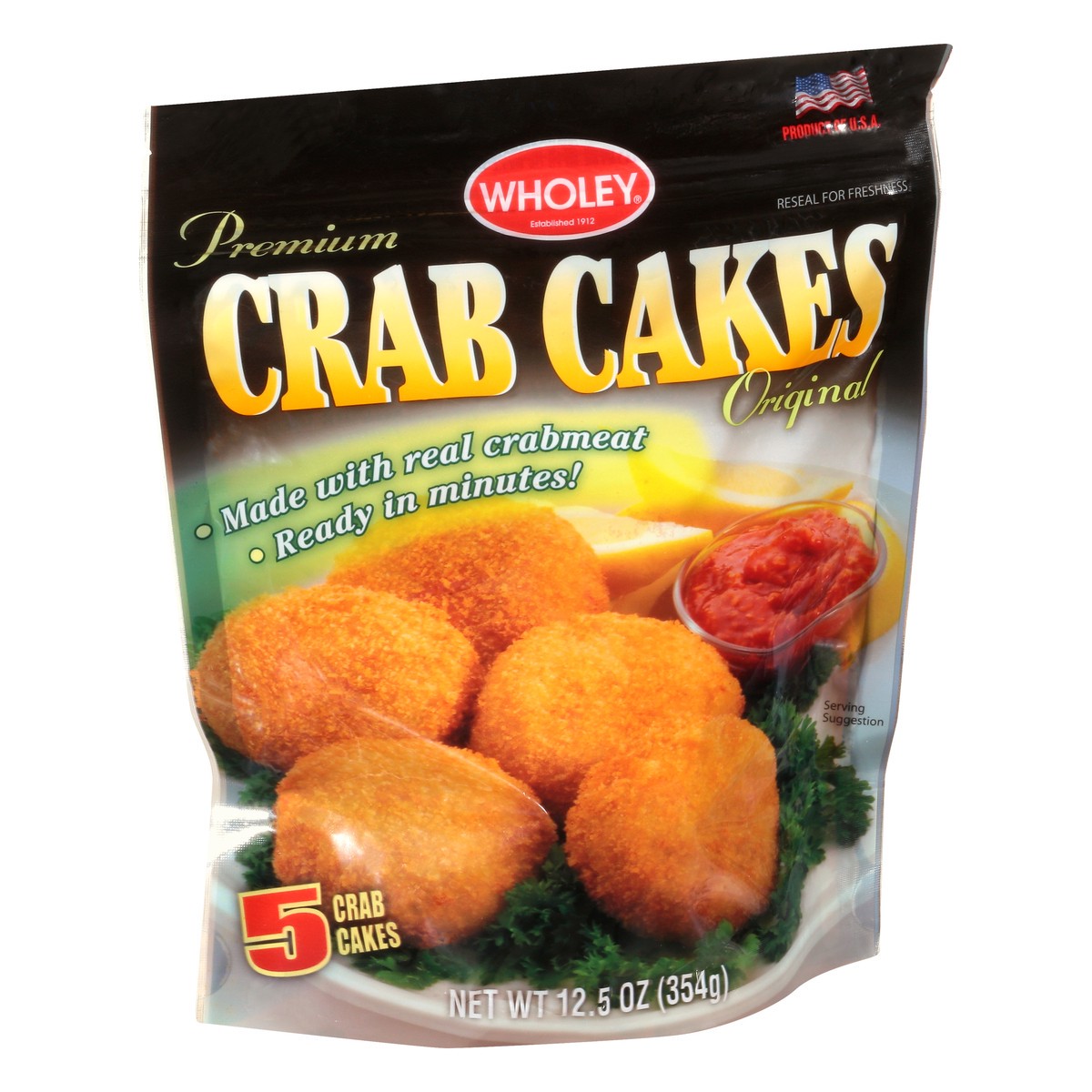 slide 9 of 13, Wholey Premium Original Crab Cakes 12.5 oz, 12.5 oz