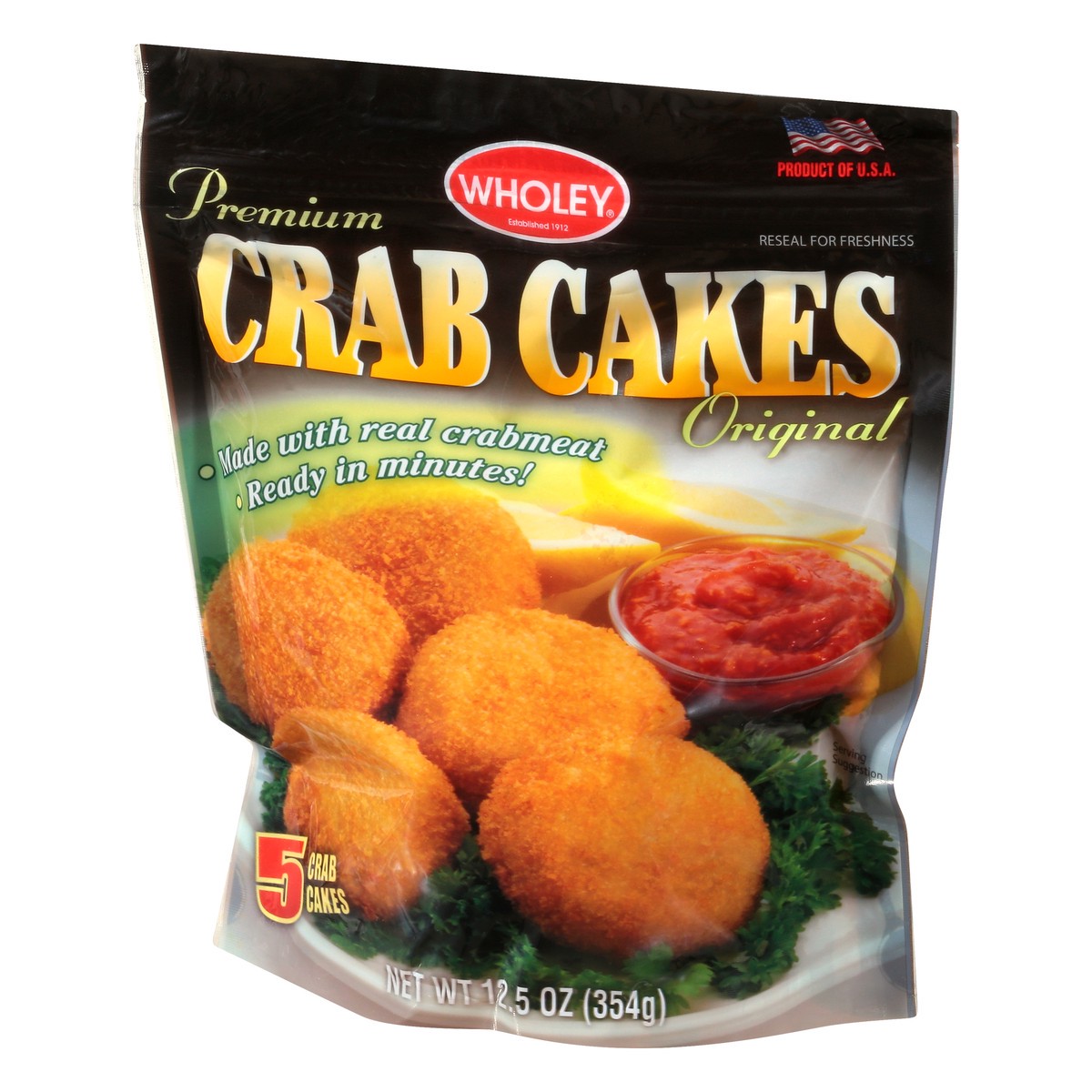 slide 11 of 13, Wholey Premium Original Crab Cakes 12.5 oz, 12.5 oz