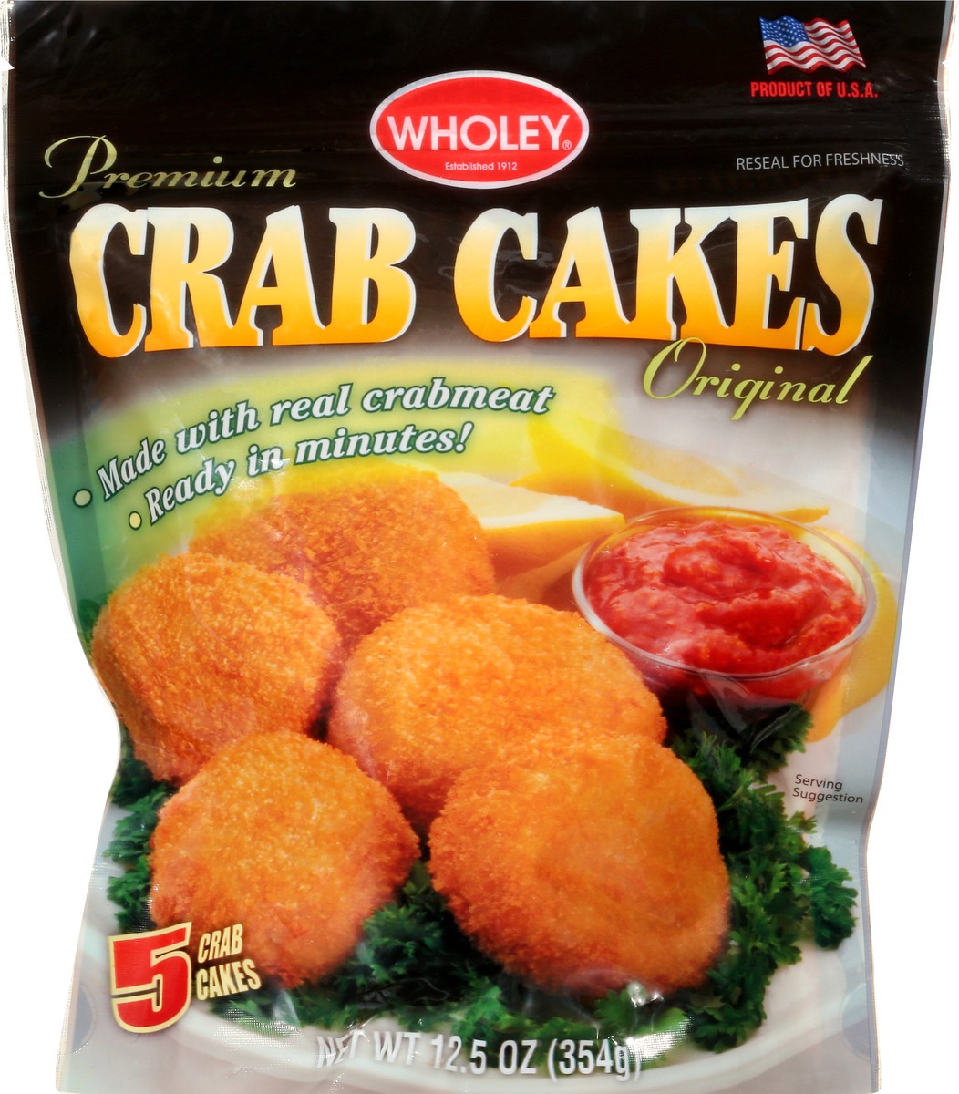 slide 2 of 13, Wholey Premium Original Crab Cakes 12.5 oz, 12.5 oz