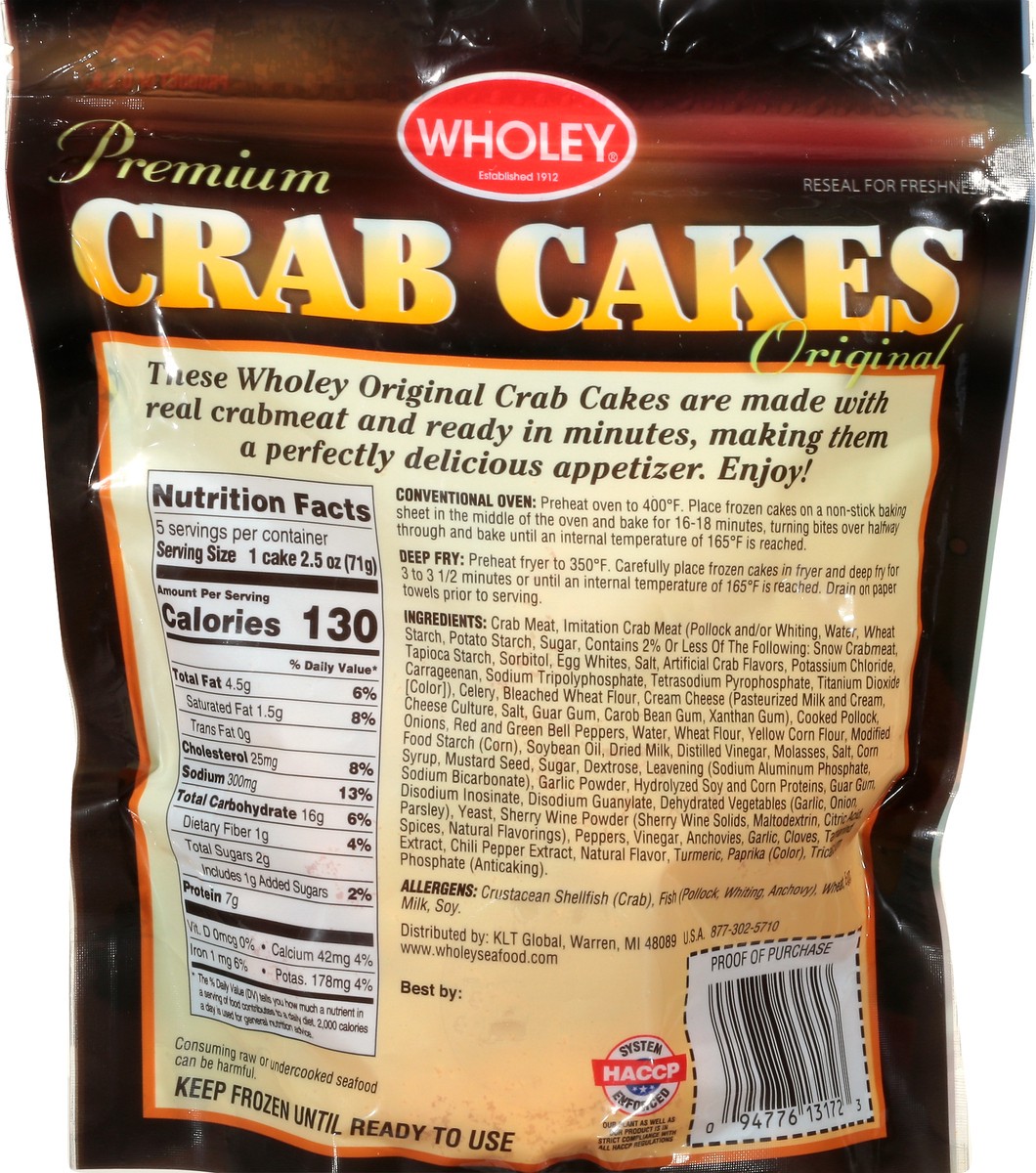 slide 4 of 13, Wholey Premium Original Crab Cakes 12.5 oz, 12.5 oz