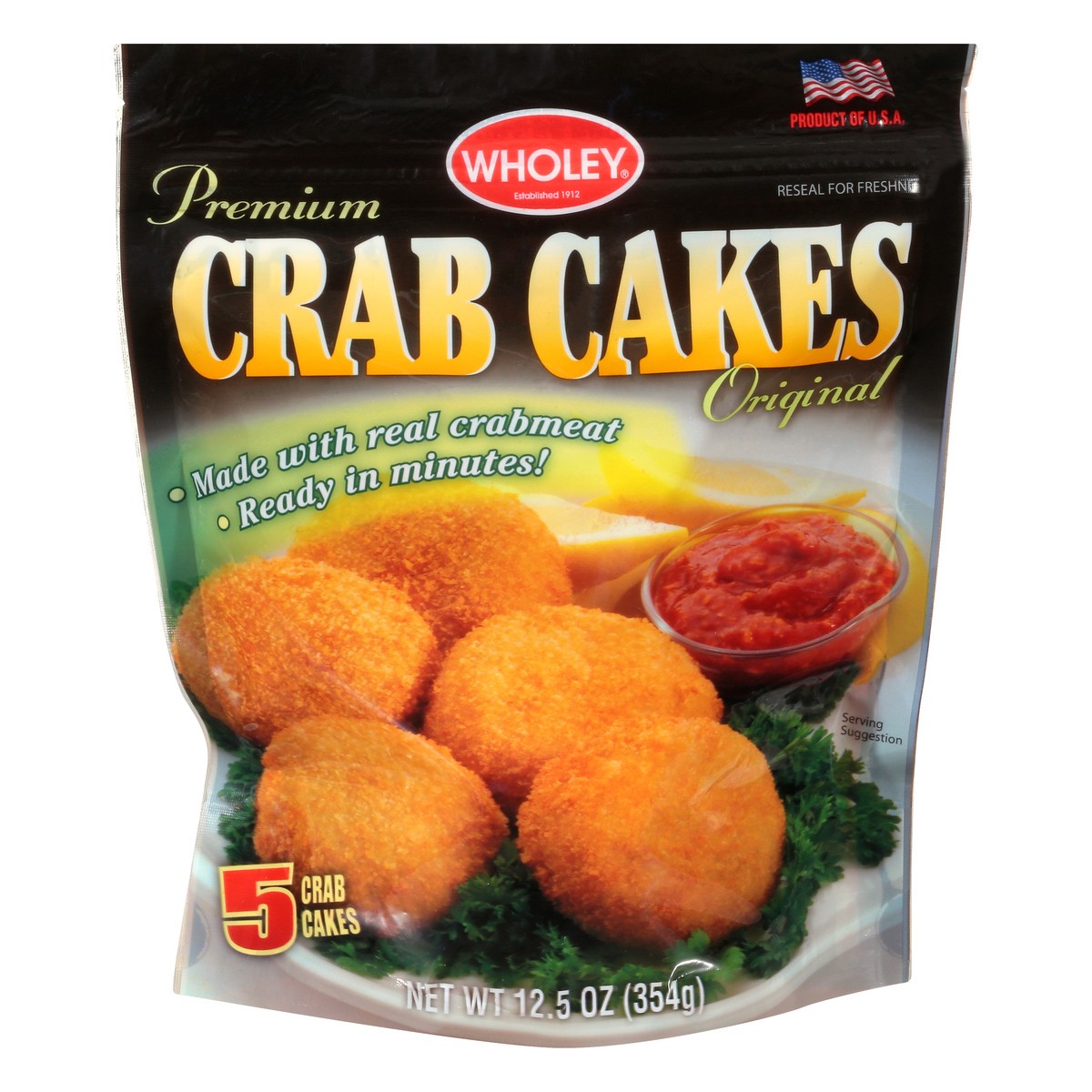 slide 5 of 13, Wholey Premium Original Crab Cakes 12.5 oz, 12.5 oz