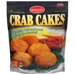 Wholey Premium Original Crab Cakes 12.5 oz