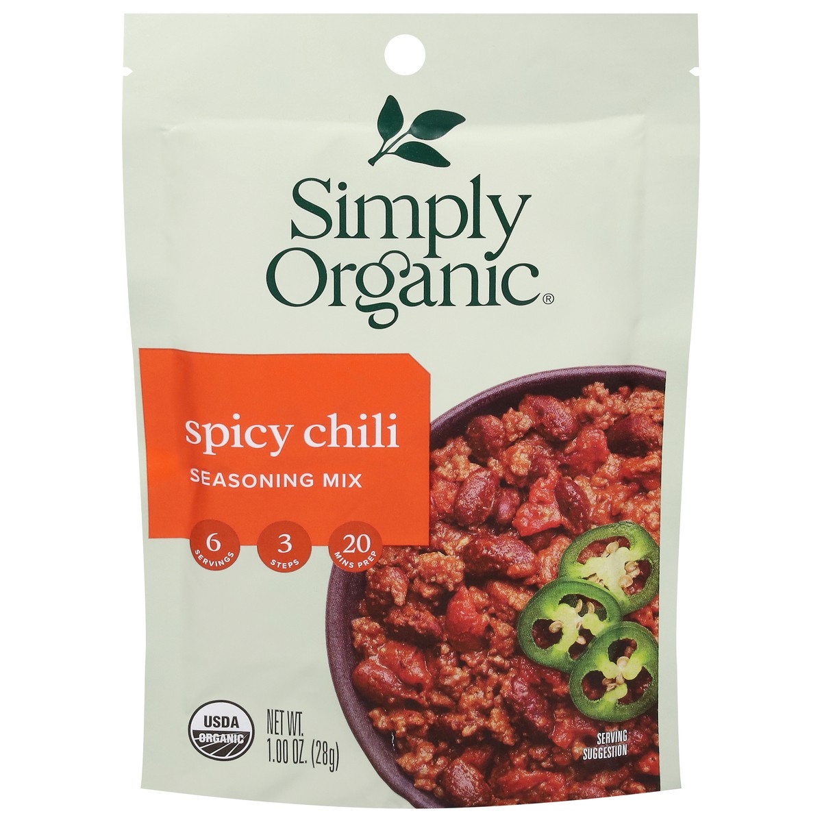 slide 1 of 1, Simply Organic Spicy Chili Mix, 1.2 oz