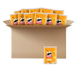 Pringles Potato Crisps Chips, Cheddar Cheese, 16.9 oz, 12 Count