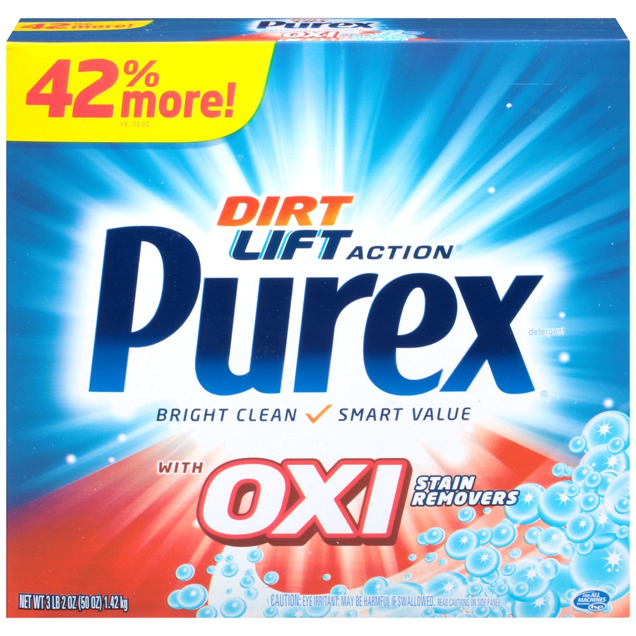 slide 1 of 1, Purez Purex Powdered Lndry Detergent W/Oxi, 50 oz