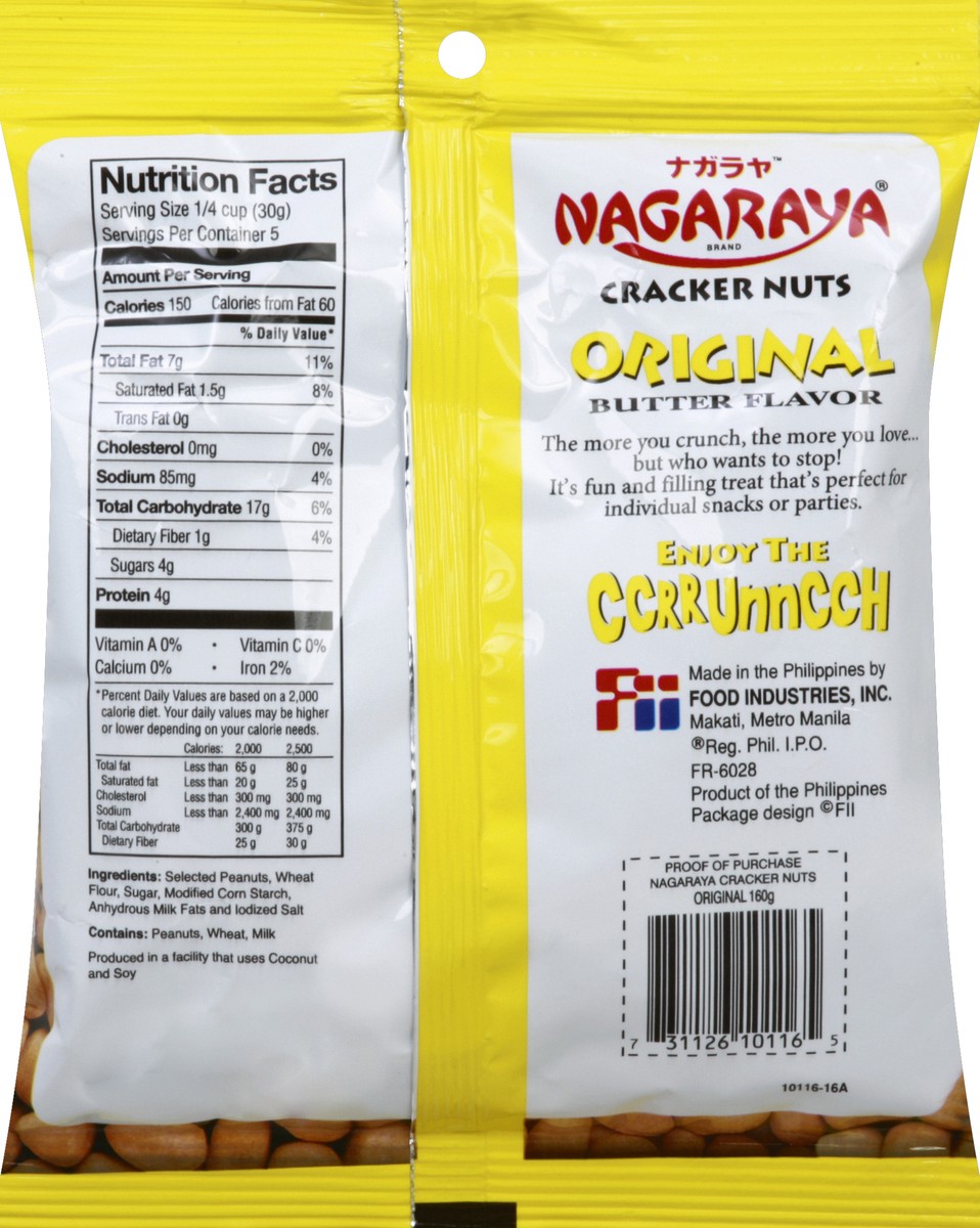 slide 6 of 6, Nagaraya Original Butter Flavor Cracker Nuts, 5.64 oz