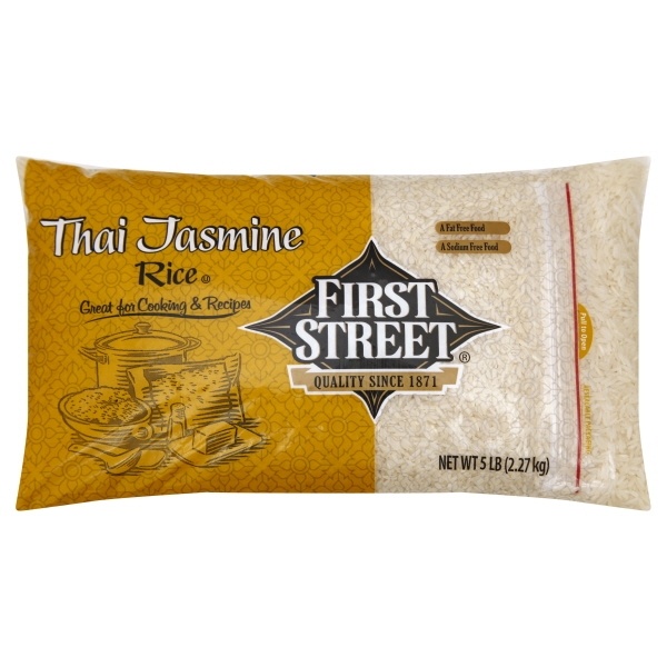 slide 1 of 1, First Street Thai Jasmine Rice, 5 lb