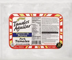 Tamales Aguilar Pork Tamales 12 ea