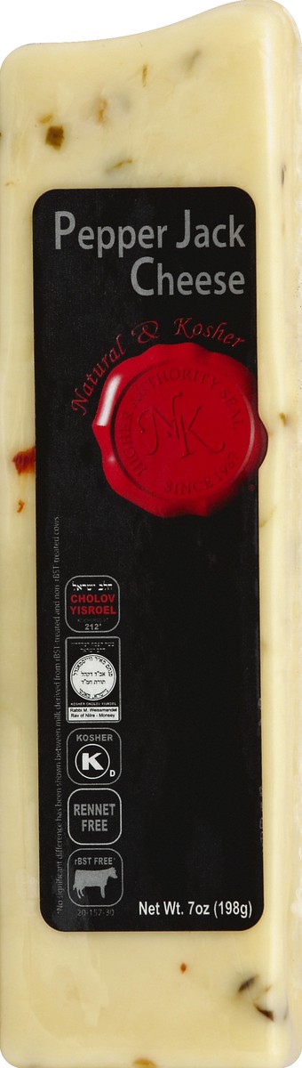slide 5 of 5, Natural & Kosher Pepper Jack Cheese, 7 oz