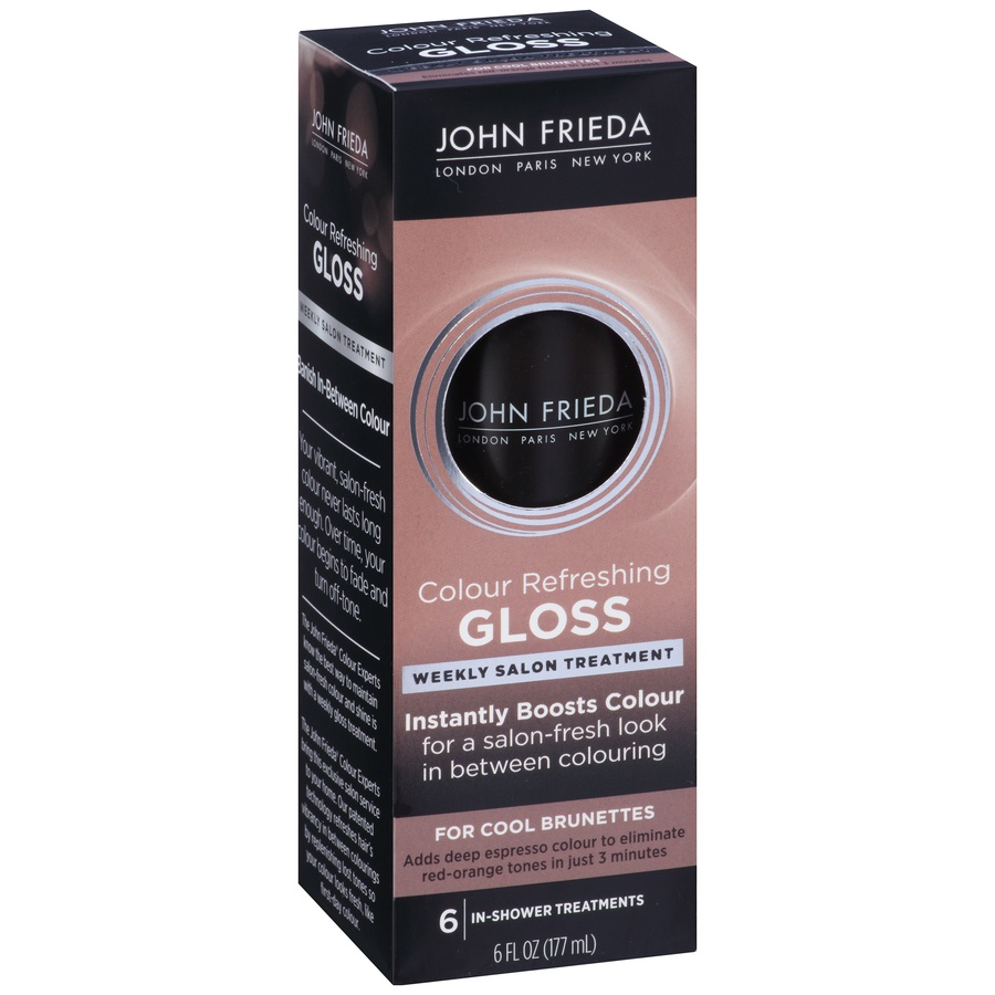 slide 2 of 7, John Frieda Color Refreshing Gloss For Cool Brunettes, 6 fl oz