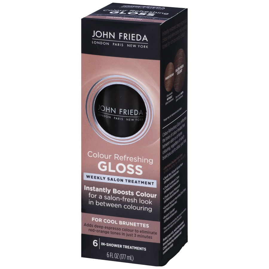 slide 3 of 7, John Frieda Color Refreshing Gloss For Cool Brunettes, 6 fl oz