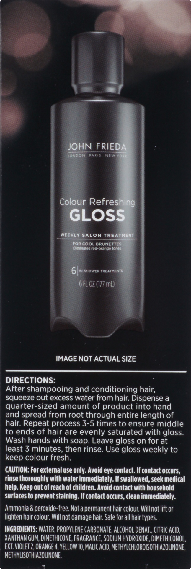 slide 6 of 7, John Frieda Color Refreshing Gloss For Cool Brunettes, 6 fl oz