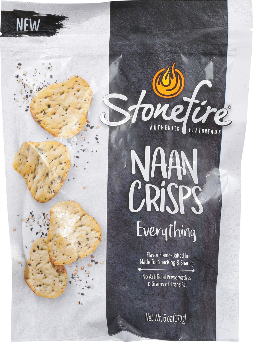slide 7 of 9, Stonefire Everything Naan Crisps 6 oz, 6 oz