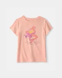 Carter's Girls Mermaid Graphic Tee - Orange Coral XS