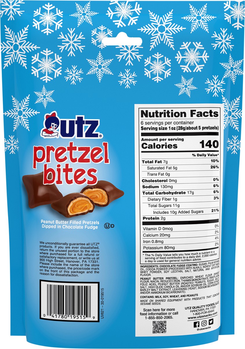slide 6 of 12, Utz 6 oz Utz Milk Chocolate Peanut Butter Pretzel Bites, 6 oz