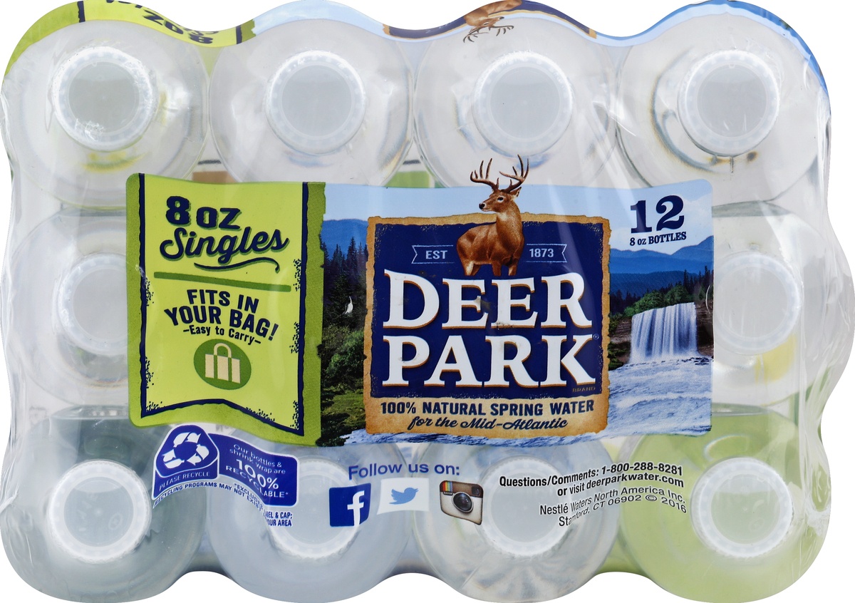 slide 2 of 4, Deer Park Brand 100% Natural Spring Water Mini Bottles, 12 ct; 8 fl oz