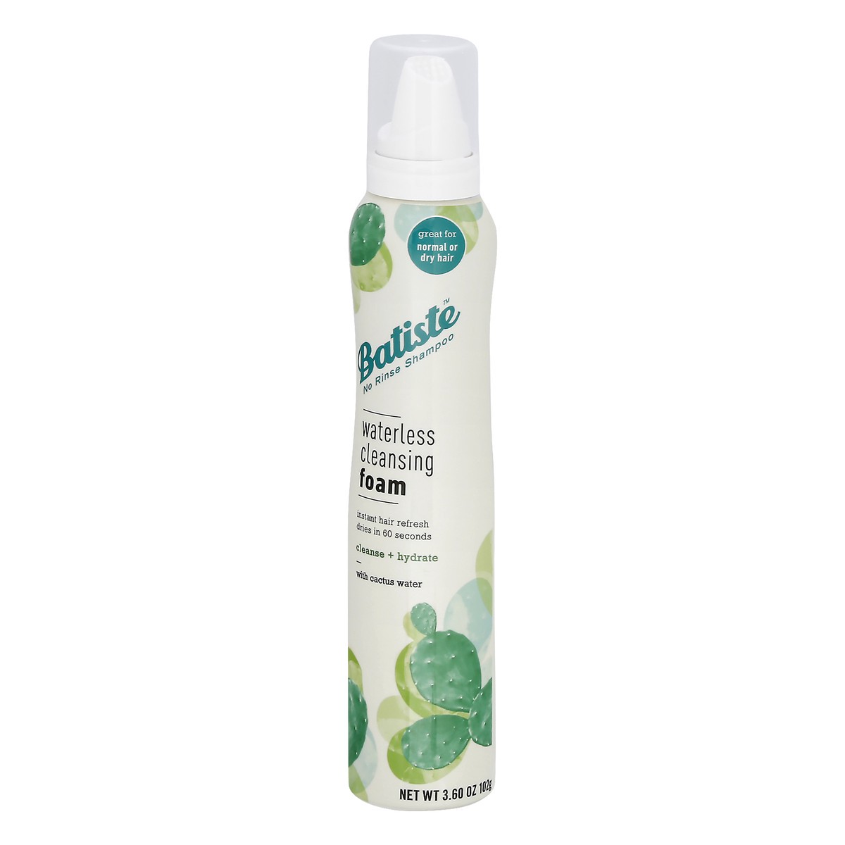 slide 11 of 11, Batiste Cleanse + Hydrate with Cactus Water Waterless Cleansing Foam 3.6 oz, 3.6 oz