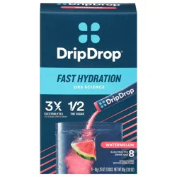 DripDrop Watermelon Electrolyte Drink Mix - 8 - 0.35 oz Sticks