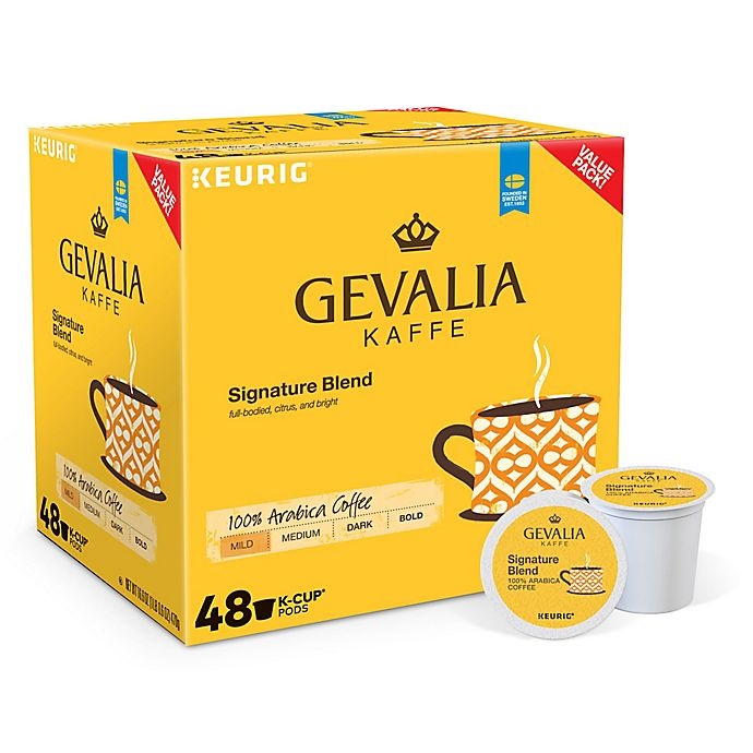 slide 1 of 3, Gevalia Signature Blend Coffee Keurig K-Cup Pods, 48 ct