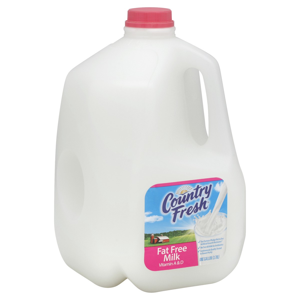 slide 5 of 5, Country Fresh Milk Fat Free Gallon Plastic Jug, 1 gal