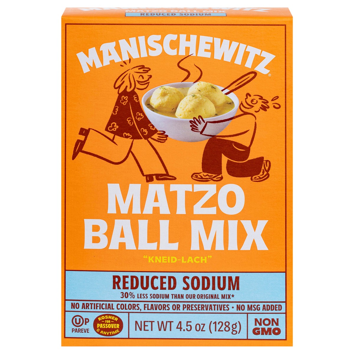 slide 1 of 9, Manischewitz Reduced Sodium Classic Style Matzo Ball Mix 2 ea, 2 ct
