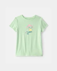 Carter's Girls Frog Graphic Tee - Green - L