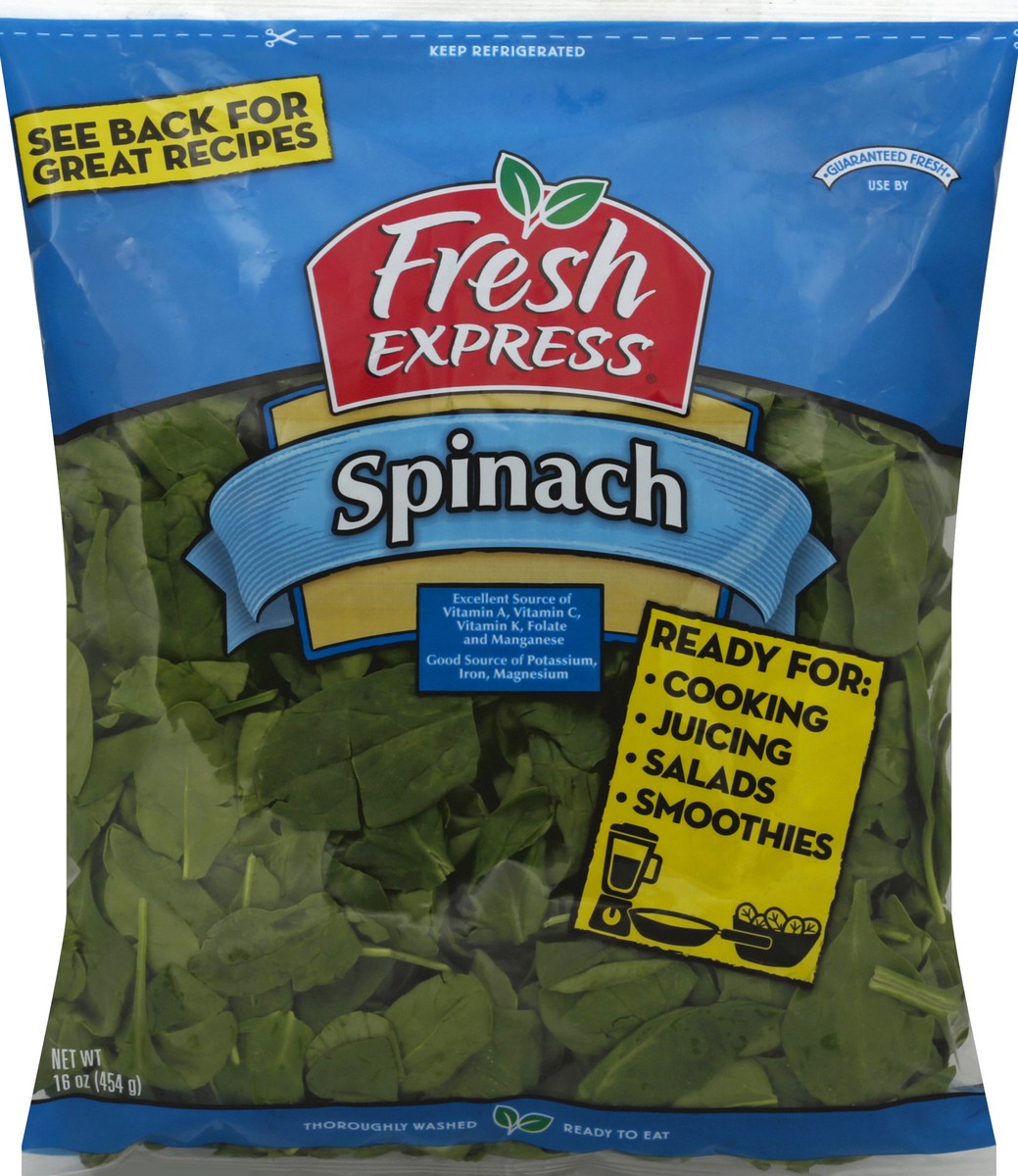 slide 1 of 6, Fresh Express Spinach 16 oz, 16 oz