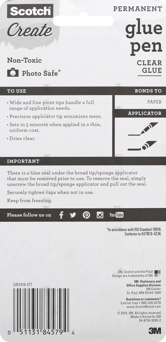 slide 5 of 9, Scotch Scrapbookers Glue, 1.6 oz