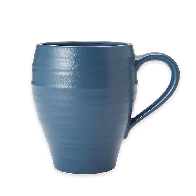 slide 1 of 1, Mikasa Swirl Mug - Blue, 1 ct