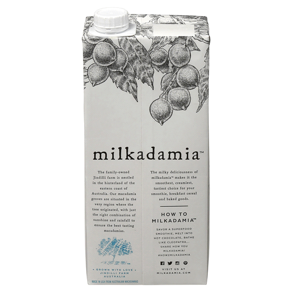 slide 15 of 21, Milkadamia Unsweetened Macadamia Milk 32 fl oz, 32 fl oz