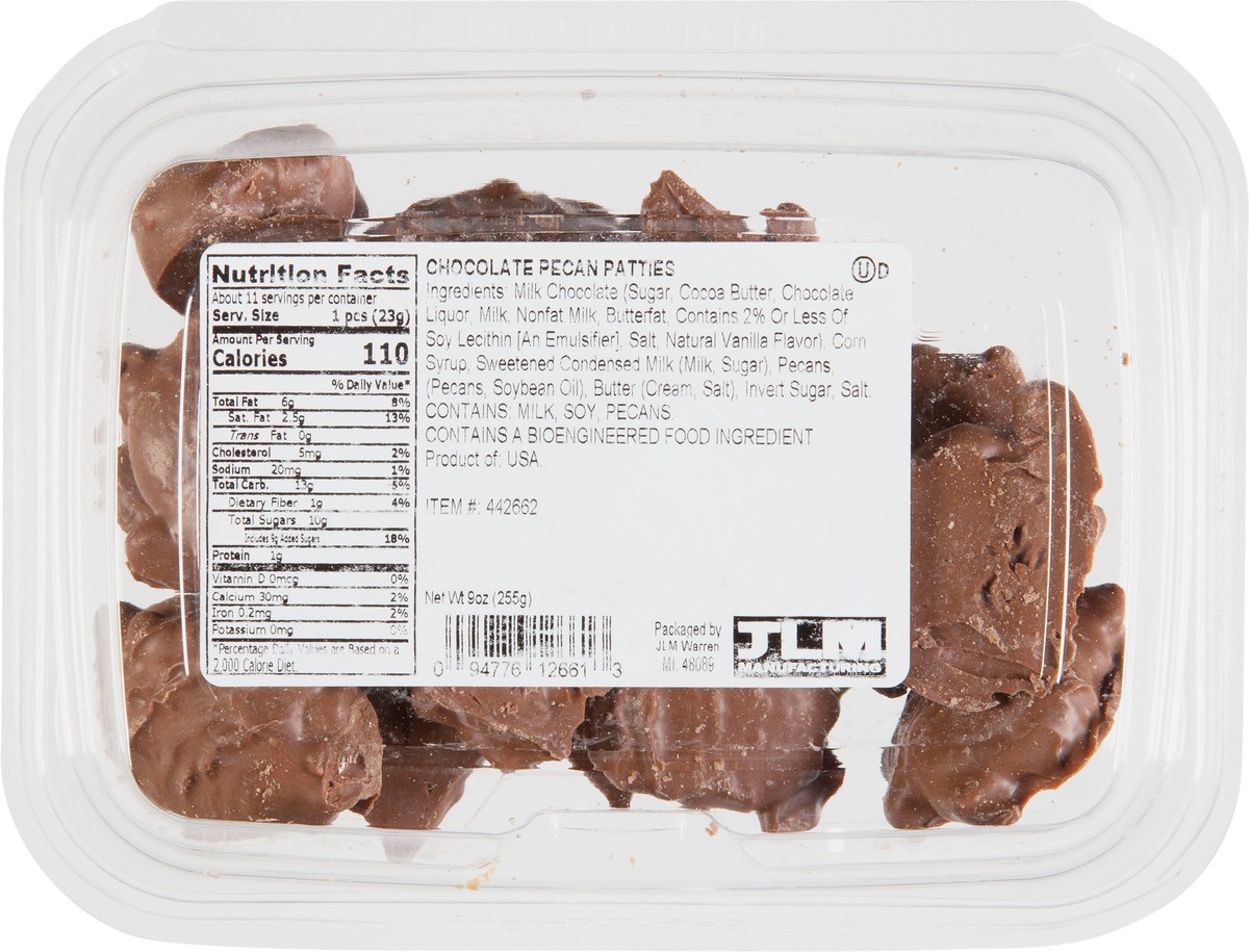 slide 2 of 9, JLM Manufacturing Chocolate Pecan Patties 9 oz, 9 oz