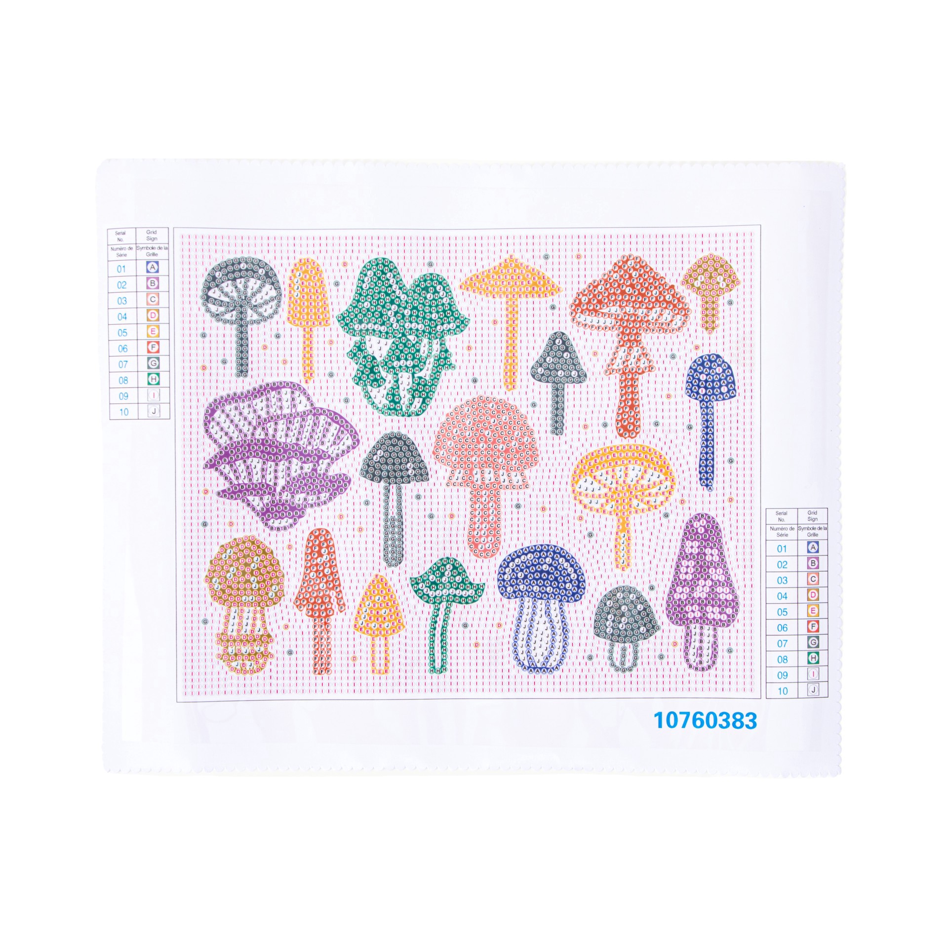 slide 3 of 5, Mushrooms Diamond Art Kit By Make Market, 8 in x 10 in