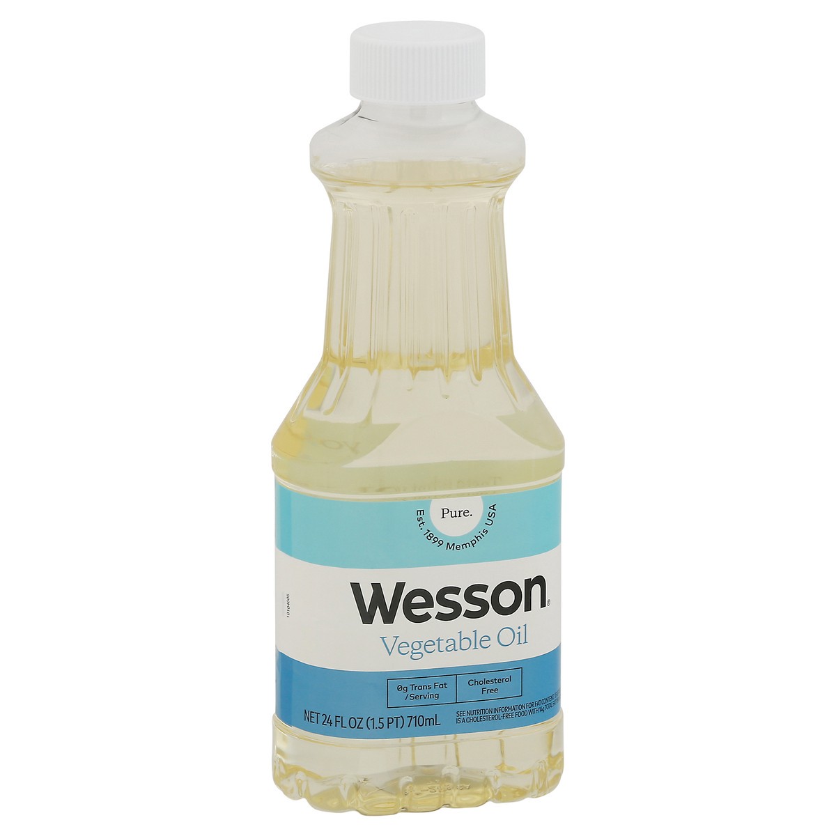 slide 8 of 9, Wesson Pure Vegetable Oil 24 fl oz, 24 fl oz