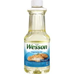 WESSON Pure Vegetable Oil, 0 g Trans Fat, Cholesterol Free, 24 oz.