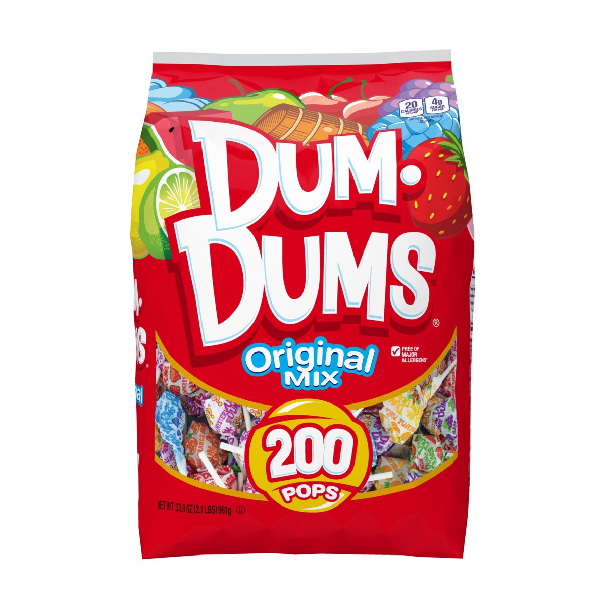 slide 1 of 7, Dum Dums Pops, 33.9 Oz, 33.9 oz