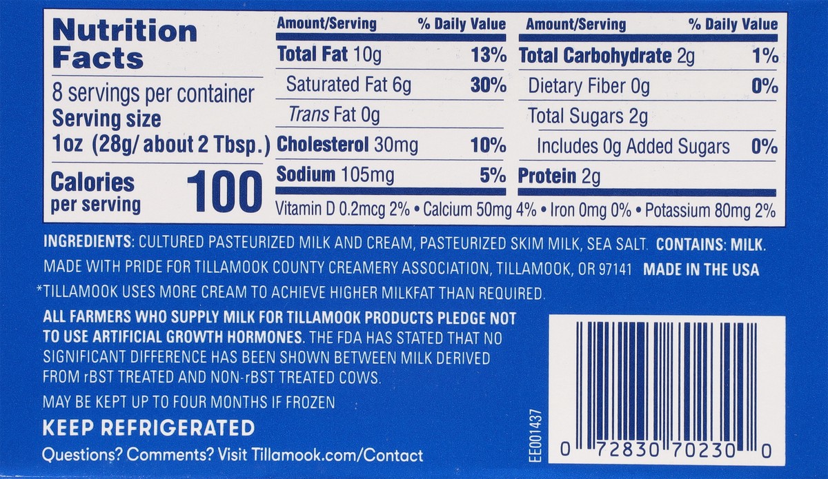 slide 12 of 13, Tillamook Cream Cheese 8 oz, 8 oz