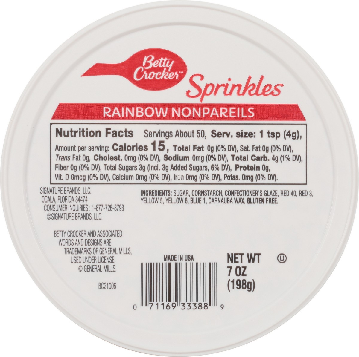 slide 10 of 12, Betty Crocker Rainbow Nonpareils Sprinkles 7 oz, 7 oz
