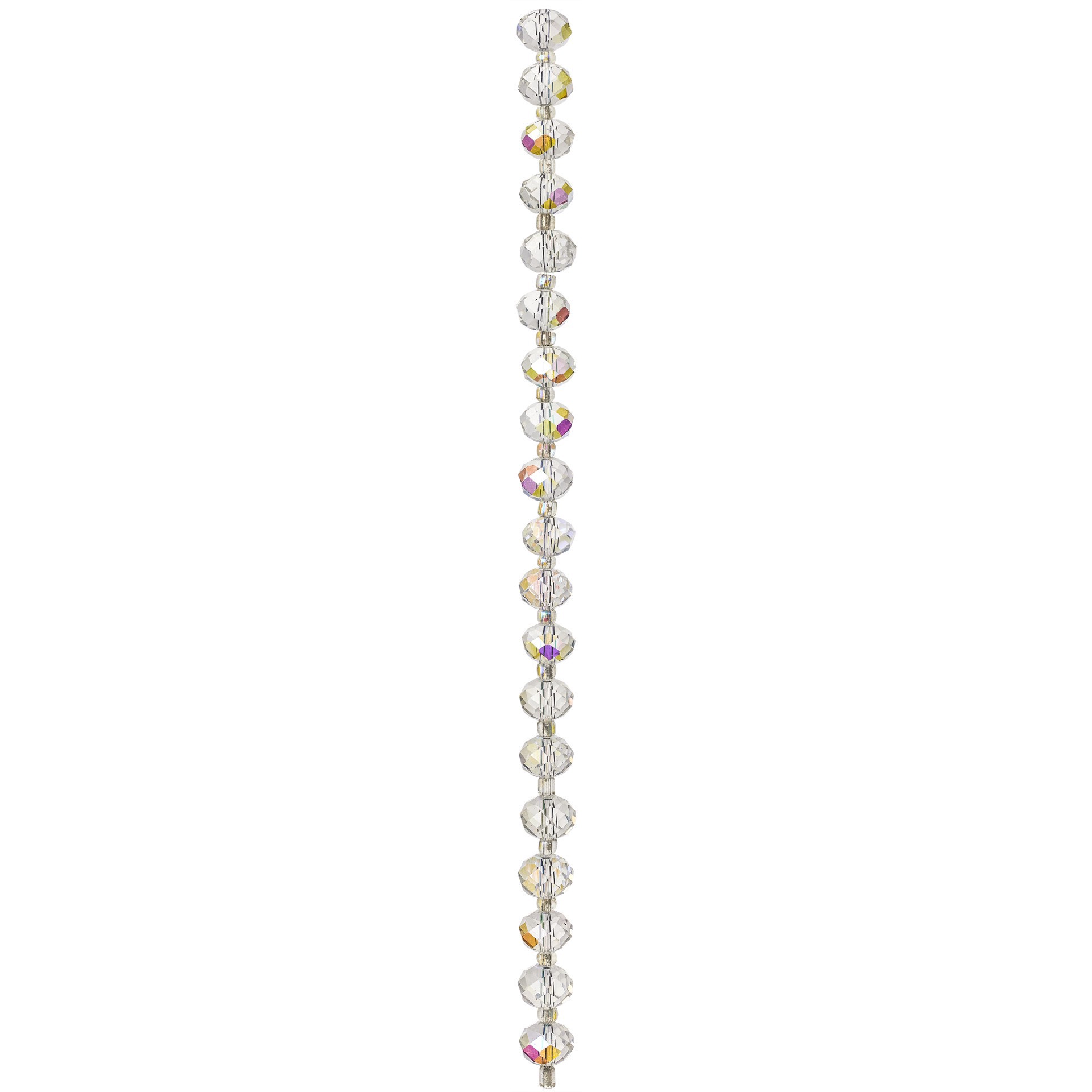 slide 3 of 3, Crystal Faceted Glass Rondelle Beads, 12mm By Bead Landing, 12mm