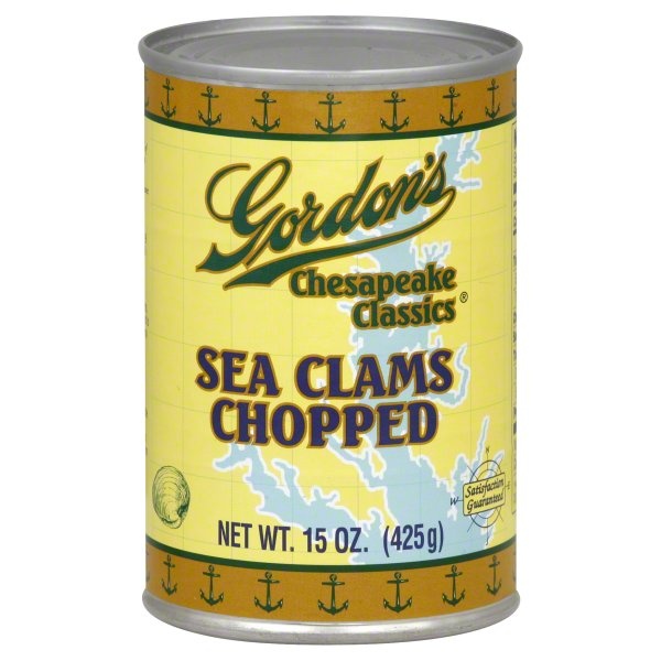 slide 1 of 1, Gordon's Chopped Sea Clams, 15 oz