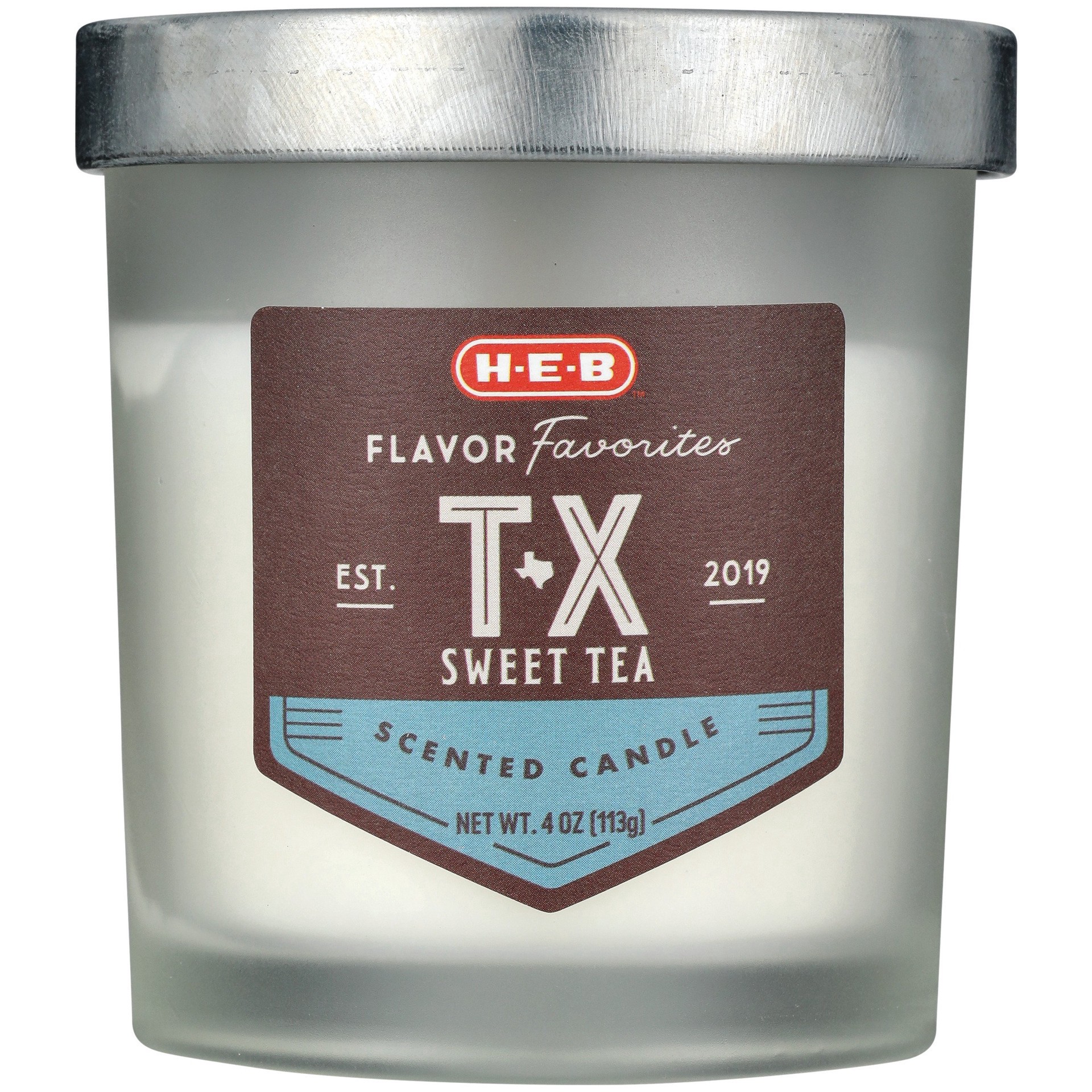 slide 1 of 1, H-E-B Flavor Favorites TX Sweet Tea Scented Candle, 4 oz