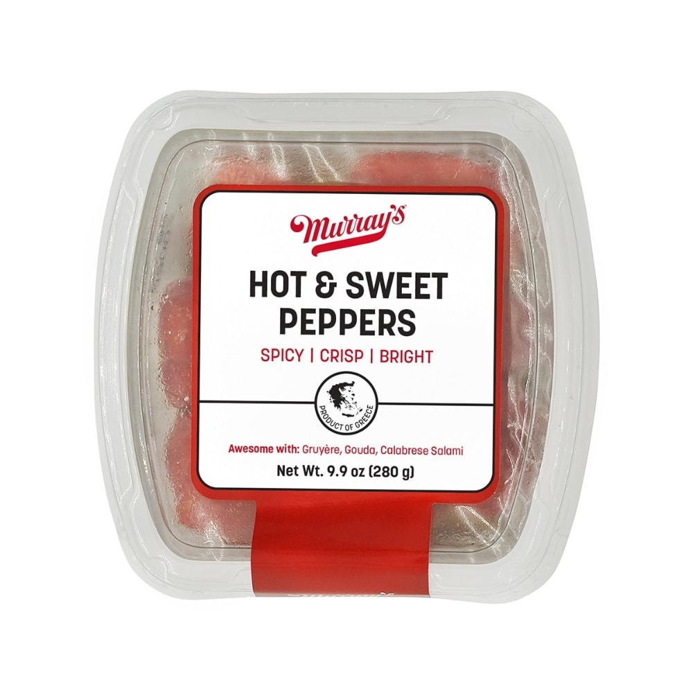 slide 1 of 1, Murray's Hot Sweet Peppers, 9.9 oz