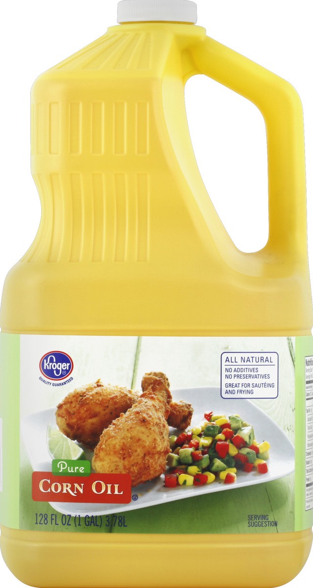 slide 3 of 6, Kroger Pure Corn Oil, 128 fl oz