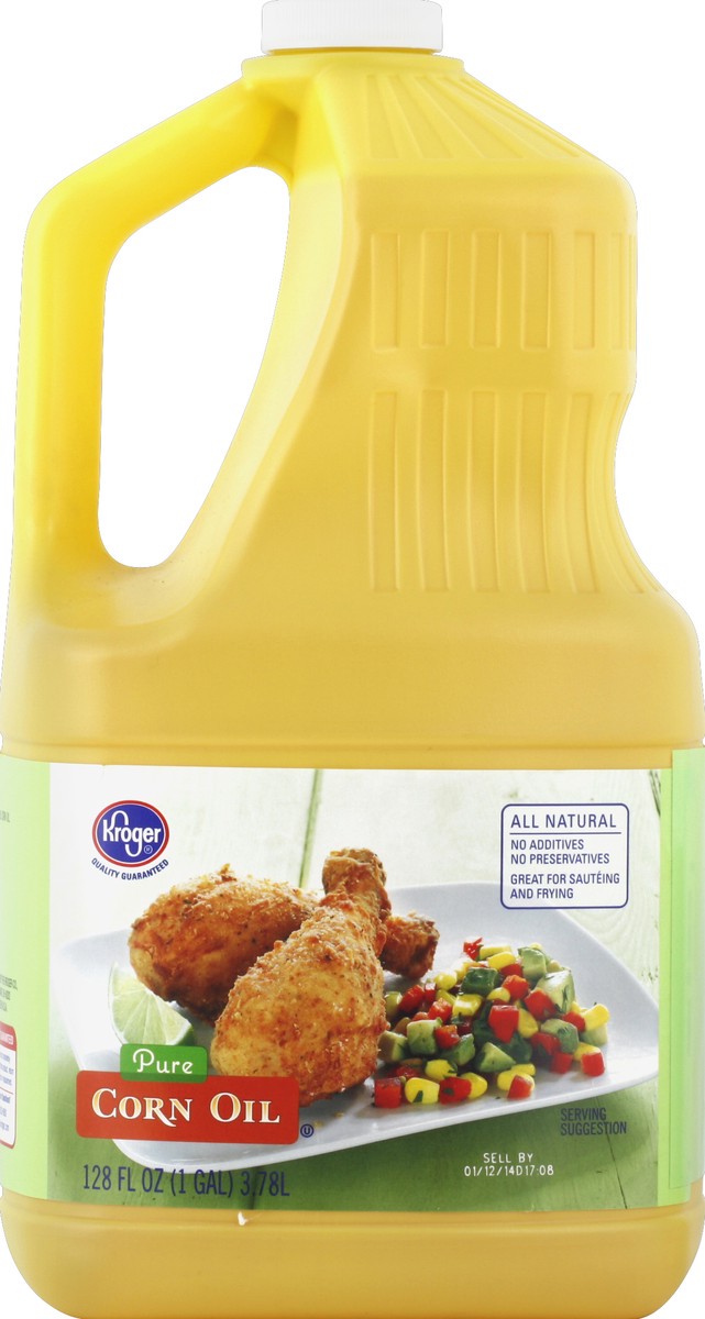 slide 5 of 6, Kroger Pure Corn Oil, 128 fl oz