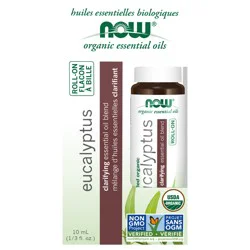 NOW Eucalyptus Essential Oil Blend, Organic Roll-On - 10 mL