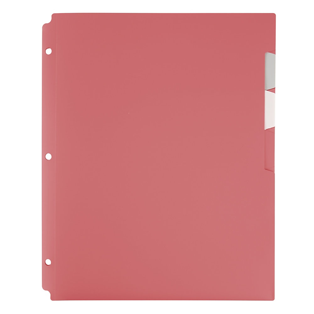 slide 1 of 1, Office Depot 4-Pocket Binder Folder, 8-1/2'' X 11'', Pink, 1 ct