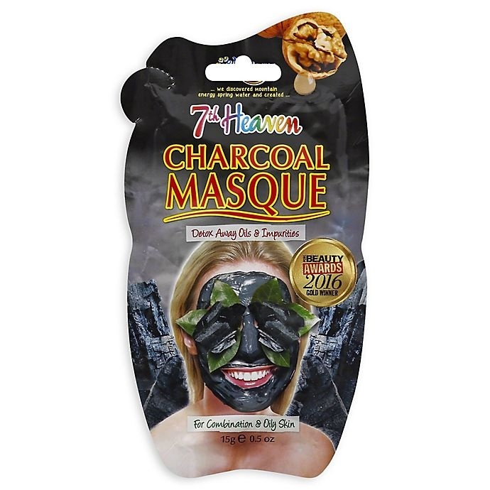 slide 1 of 1, 7th Heaven Charcoal Facial Masque, 0.5 oz