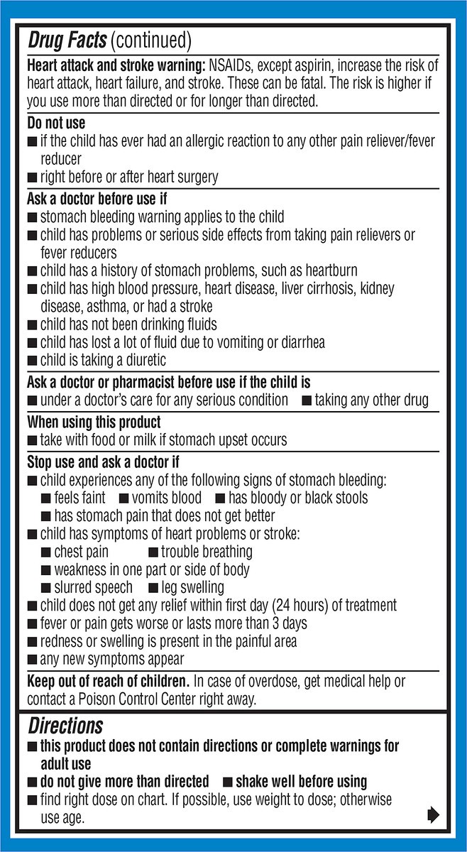 slide 10 of 10, Advil Infants' Concentrated Drops Fever White Grape Ibuprofen 0.5 oz, 0.5 fl o